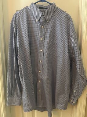Onward Reserve gingham check button down long-sleeve shirt - size xl